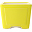 Maceta cuadrada amarilla para bonsái de Yixing - 140 x 140 x 110 mm