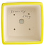 Pot à bonsaï carré jaune par Yixing - 140 x 140 x 110 mm