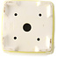 Maceta cuadrada amarilla para bonsái de Yixing - 140 x 140 x 110 mm