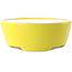 Pot à bonsaï rond jaune par Yixing - 145 x 145 x 65 mm