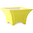 Pot à bonsaï carré jaune par Yixing - 150 x 150 x 90 mm