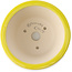 Pot à bonsaï rond jaune par Yixing - 135 x 135 x 65 mm