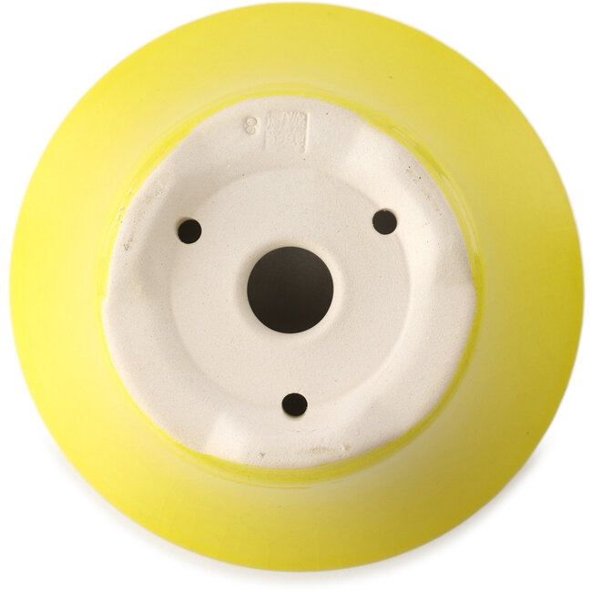 Vaso bonsai rotondo giallo di Yixing - 135 x 135 x 65 mm