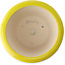 Pot à bonsaï rond jaune par Yixing - 170 x 170 x 110 mm