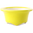 Pot à bonsaï ovale jaune par Yixing - 170 x 130 x 60 mm