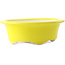 Pot à bonsaï ovale jaune par Yixing - 170 x 130 x 60 mm