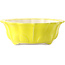 Pot à bonsaï rond jaune par Yixing - 170 x 170 x 60 mm