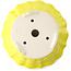 Pot à bonsaï rond jaune par Yixing - 170 x 170 x 60 mm