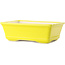 Rectangular yellow bonsai pot by Yixing - 180 x 130 x 50 mm