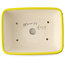 Pot à bonsaï rectangulaire jaune par Yixing - 180 x 140 x 60 mm