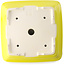 Pot à bonsaï carré jaune par Yixing - 210 x 210 x 65 mm
