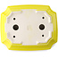 Pot à bonsaï rectangulaire jaune par Yixing - 220 x 180 x 60 mm