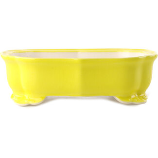 Yixing 245 mm  yellow bonsai pot by Yixing, China