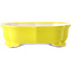 Mokko yellow bonsai pot by Yixing - 245 x 190 x 70 mm