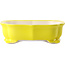 Pot à bonsaï jaune Mokko par Yixing - 245 x 190 x 70 mm