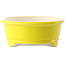 Vaso bonsai ovale giallo di Yixing - 270 x 200 x 80 mm