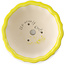 Pot à bonsaï rond jaune par Yixing - 135 x 135 x 65 mm