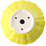 Pot à bonsaï rond jaune par Yixing - 135 x 135 x 65 mm