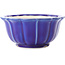 Pot à bonsaï rond bleu foncé par Yixing - 135 x 135 x 65 mm