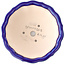 Pot à bonsaï rond bleu foncé par Yixing - 135 x 135 x 65 mm