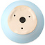 Maceta redonda para bonsái azul claro de Yixing - 160 x 160 x 80 mm