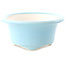 Maceta ovalada para bonsái azul claro de Yixing - 170 x 130 x 60 mm