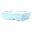 Maceta rectangular para bonsái azul claro de Yixing - 180 x 125 x 60 mm