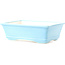 Maceta rectangular para bonsái azul claro de Yixing - 180 x 130 x 50 mm