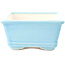 Pot à bonsaï rectangulaire bleu clair par Yixing - 180 x 130 x 50 mm