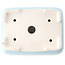 Rectangular light blue bonsai pot by Yixing - 180 x 140 x 60 mm