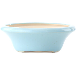 Yixing 215 mm  light blue bonsai pot by Yixing, China