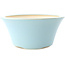 Maceta redonda para bonsái azul claro de Yixing - 200 x 200 x 95 mm