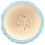 Ronde lichtblauwe bonsaipot van Yixing - 200 x 200 x 95 mm