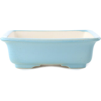 Yixing 210 mm  light blue bonsai pot by Yixing, China