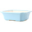 Rectangular light blue bonsai pot by Yixing - 220 x 180 x 60 mm