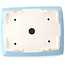 Rectangular light blue bonsai pot by Yixing - 215 x 170 x 70 mm