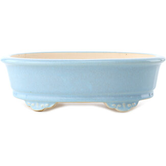 Yixing 270 mm  light blue bonsai pot by Yixing, China