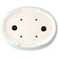Maceta ovalada para bonsái azul claro de Yixing - 235 x 185 x 75 mm