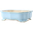 Mokko light blue bonsai pot by Yixing - 245 x 190 x 70 mm