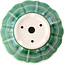 Maceta redonda para bonsái verde oscuro de Yixing - 135 x 135 x 65 mm
