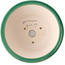 Pot à bonsaï rond vert foncé par Yixing - 135 x 135 x 65 mm