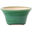 Pot à bonsaï rond vert foncé par Yixing - 160 x 160 x 80 mm