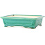 Vaso bonsai rettangolare verde scuro di Yixing - 180 x 125 x 60 mm