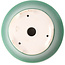 Pot à bonsaï rond vert foncé par Yixing - 200 x 200 x 95 mm