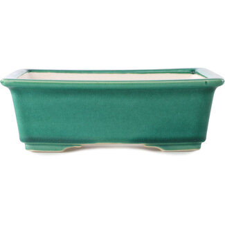 Yixing Vaso bonsai verde scuro da 215 mm di Yixing, Cina