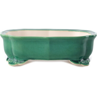 Yixing Pot à bonsaï vert foncé 245 mm par Yixing, Chine
