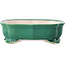 Pot à bonsaï Mokko vert foncé par Yixing - 245 x 190 x 70 mm