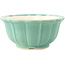 Ronde medium groene bonsaipot van Yixing - 135 x 135 x 65 mm