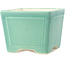 Pot à bonsaï carré moyen vert par Yixing - 140 x 140 x 110 mm