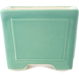 Yixing 140 mm  medium green bonsai pot by Yixing, China